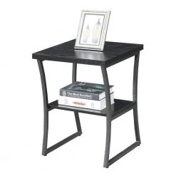 X-Calibur Black Woodgrain and Gray 23.75 in. H End Table by Convenience Concepts 16 X-Calibur Black Woodgrain and Gray 23.75 in. H End Table by Convenience Concepts -Cheap Convenience Concepts Store black woodgrain gray convenience concepts end side tables r4 0314 c3 1000