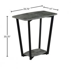 Graystone 23.75 in Cement/Black Short Rectangle Particle Board End Table with Shelf by Convenience Concepts 11 Graystone 23.75 in Cement/Black Short Rectangle Particle Board End Table with Shelf by Convenience Concepts -Cheap Convenience Concepts Store cement black convenience concepts end side tables r4 0664 40 1000