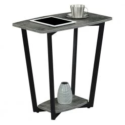 Graystone 23.75 in Cement/Black Short Rectangle Particle Board End Table with Shelf by Convenience Concepts 10 Graystone 23.75 in Cement/Black Short Rectangle Particle Board End Table with Shelf by Convenience Concepts -Cheap Convenience Concepts Store cement black convenience concepts end side tables r4 0664 e1 1000