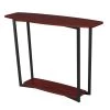 Graystone 48 in. Cherry/Black Frame Standard Rectangle Console Table with Shelves by Convenience Concepts 2 Graystone 48 in. Cherry/Black Frame Standard Rectangle Console Table with Shelves by Convenience Concepts -Cheap Convenience Concepts Store cherry black frame convenience concepts console tables r4 0333 64 1000