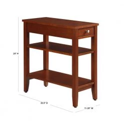American Heritage 3 Tier Cherry End Table by Convenience Concepts -Cheap Convenience Concepts Store cherry convenience concepts end side tables 7107159ch 40 1000