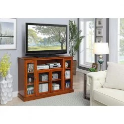 Summit 52 in. Cherry Highboy TV Stand Fits up to 55 in. TV with Storage Cabinets by Convenience Concepts 7 Summit 52 in. Cherry Highboy TV Stand Fits up to 55 in. TV with Storage Cabinets by Convenience Concepts -Cheap Convenience Concepts Store cherry convenience concepts tv stands r3 0193 31 1000