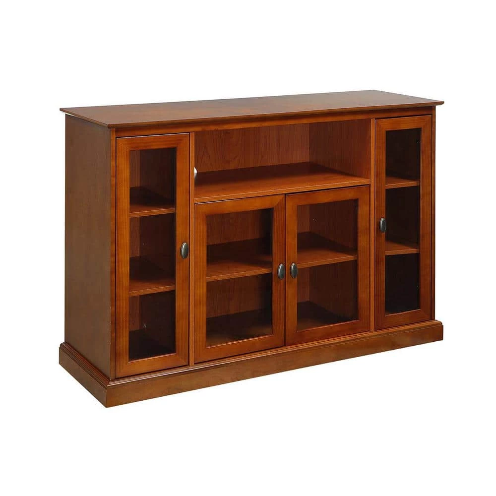 Summit 52 in. Cherry Highboy TV Stand Fits up to 55 in. TV with Storage Cabinets by Convenience Concepts 3 Summit 52 in. Cherry Highboy TV Stand Fits up to 55 in. TV with Storage Cabinets by Convenience Concepts