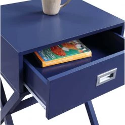 Designs2Go Landon 19 in. Cobalt Blue Standard Rectangle Wood End Table with 1-Drawer by Convenience Concepts 14 Designs2Go Landon 19 in. Cobalt Blue Standard Rectangle Wood End Table with 1-Drawer by Convenience Concepts -Cheap Convenience Concepts Store cobalt blue convenience concepts end side tables s20 352 77 1000