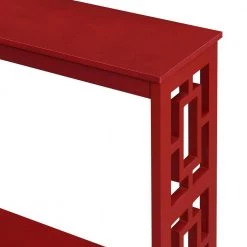 Town Square 39.5 in. Cranberry Red 31.75 in. Rectangle Wood Console Table with Shelf by Convenience Concepts 14 Town Square 39.5 in. Cranberry Red 31.75 in. Rectangle Wood Console Table with Shelf by Convenience Concepts -Cheap Convenience Concepts Store cranberry red convenience concepts console tables s20 441 4f 1000
