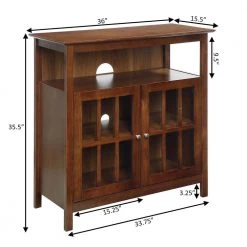 Big Sur 36 in. Dark Walnut Wood TV Stand Fits TVs Up to 42 in. with Storage Doors by Convenience Concepts 10 Big Sur 36 in. Dark Walnut Wood TV Stand Fits TVs Up to 42 in. with Storage Doors by Convenience Concepts -Cheap Convenience Concepts Store dark walnut convenience concepts tv stands 8066070dwn c3 1000
