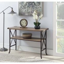 Brookline 46 in. Brown Rectangle Wood Console Table with Storage by Convenience Concepts 15 Brookline 46 in. Brown Rectangle Wood Console Table with Storage by Convenience Concepts -Cheap Convenience Concepts Store driftwood brown convenience concepts console tables r4 0344 1f 1000