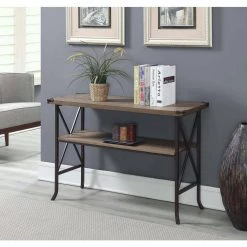 Brookline 46 in. Brown Rectangle Wood Console Table with Storage by Convenience Concepts 17 Brookline 46 in. Brown Rectangle Wood Console Table with Storage by Convenience Concepts -Cheap Convenience Concepts Store driftwood brown convenience concepts console tables r4 0344 31 1000