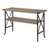Brookline 46 in. Brown Rectangle Wood Console Table with Storage by Convenience Concepts -Cheap Convenience Concepts Store driftwood brown convenience concepts console tables r4 0344 64 1000