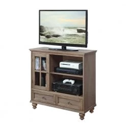 Tahoe 36 in. Driftwood TV Stand with 2 Drawer Fits TVs Up to 40 in. with Storage Doors by Convenience Concepts -Cheap Convenience Concepts Store driftwood convenience concepts tv stands r3 0197 c3 1000