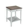 French Country Driftwood Gray and White End Table by Convenience Concepts -Cheap Convenience Concepts Store driftwood gray and white convenience concepts end side tables 6042185dftw 64 1000