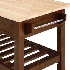 American Heritage Espresso/Butcher Block Kitchen Cart with Drawers by Convenience Concepts 15 American Heritage Espresso/Butcher Block Kitchen Cart with Drawers by Convenience Concepts -Cheap Convenience Concepts Store espresso butcher block convenience concepts bar carts v2 254 1f 1000