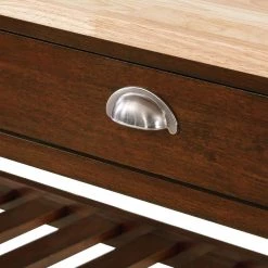 American Heritage Espresso/Butcher Block Kitchen Cart with Drawers by Convenience Concepts 14 American Heritage Espresso/Butcher Block Kitchen Cart with Drawers by Convenience Concepts -Cheap Convenience Concepts Store espresso butcher block convenience concepts bar carts v2 254 4f 1000