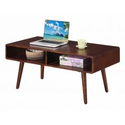 Napa Valley 42 in. Espresso Large Rectangle Wood Coffee Table with Shelf by Convenience Concepts -Cheap Convenience Concepts Store espresso convenience concepts coffee tables r6 309 c3 1000