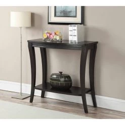 Newport 36 in. Espresso Standard Rectangle Wood Console Table with Storage by Convenience Concepts -Cheap Convenience Concepts Store espresso convenience concepts console tables 121699 31 1000