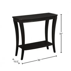 Newport 36 in. Espresso Standard Rectangle Wood Console Table with Storage by Convenience Concepts -Cheap Convenience Concepts Store espresso convenience concepts console tables 121699 40 1000