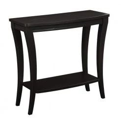 Newport 36 in. Espresso Standard Rectangle Wood Console Table with Storage by Convenience Concepts
