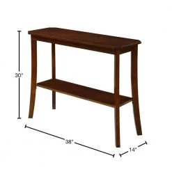 Designs2Go 38 in. Espresso Standard Rectangle Wood Console Table by Convenience Concepts -Cheap Convenience Concepts Store espresso convenience concepts console tables r6 307 40 1000