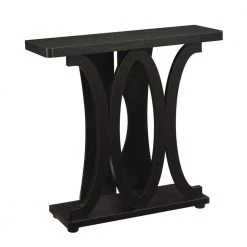 Newport 36 in. Espresso Standard Rectangle Wood Console Table by Convenience Concepts