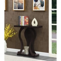 Newport 32 in. Espresso Standard Rectangle Wood Console Table with Storage by Convenience Concepts -Cheap Convenience Concepts Store espresso convenience concepts console tables u14 163 1f 1000