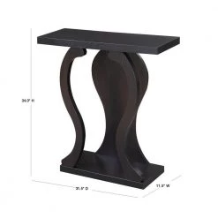 Newport 32 in. Espresso Standard Rectangle Wood Console Table with Storage by Convenience Concepts -Cheap Convenience Concepts Store espresso convenience concepts console tables u14 163 40 1000