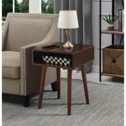Napa Valley Espresso End Table by Convenience Concepts -Cheap Convenience Concepts Store espresso convenience concepts end side tables r6 308 1f 1000