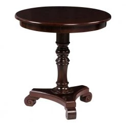 Classic Accents Talbot 25.5 in. Espresso Standard Round Wood End Table by Convenience Concepts