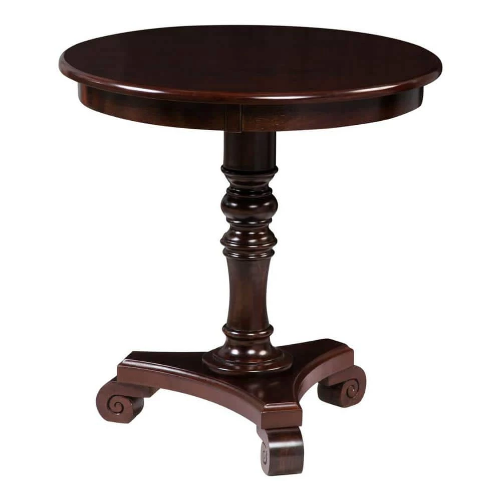 Classic Accents Talbot 25.5 in. Espresso Standard Round Wood End Table by Convenience Concepts 3 Classic Accents Talbot 25.5 in. Espresso Standard Round Wood End Table by Convenience Concepts