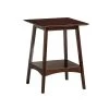 Alpine Espresso End Table by Convenience Concepts