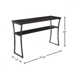 X-Calibur 48 in. Espresso/Slate Gray Standard Rectangle Wood Console Table with Storage by Convenience Concepts 9 X-Calibur 48 in. Espresso/Slate Gray Standard Rectangle Wood Console Table with Storage by Convenience Concepts -Cheap Convenience Concepts Store espresso slate gray frame convenience concepts console tables r4 0199 40 1000