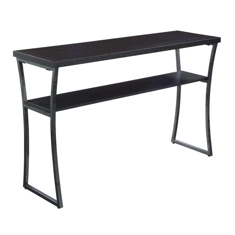 X-Calibur 48 in. Espresso/Slate Gray Standard Rectangle Wood Console Table with Storage by Convenience Concepts 3 X-Calibur 48 in. Espresso/Slate Gray Standard Rectangle Wood Console Table with Storage by Convenience Concepts