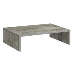 Designs2Go 23.75 in. Rectangle Faux Birch Particle Board Writing Desk Small TV/Monitor Riser with Storage Space by Convenience Concepts