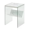 SoHo Faux White Marble and Glass End Table by Convenience Concepts -Cheap Convenience Concepts Store faux white marble glass convenience concepts end side tables r4 0297 64 1000