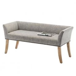 Designs4Comfort Gabriella Jacquard Geometric Maze/Weathered White Bench Ottoman 23 in. H X 19.5 in. W X 49.5 in. D by Convenience Concepts -Cheap Convenience Concepts Store geometric maze fabric weathered white convenience concepts bedroom benches r8 212 76 1000