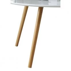 Oslo 32 in. Glossy White Medium Round Wood Coffee Table by Convenience Concepts -Cheap Convenience Concepts Store glossy white convenience concepts coffee tables s20 273 44 1000