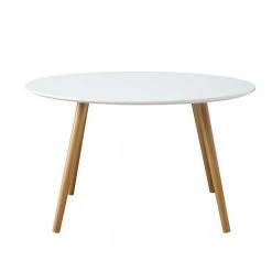Oslo 32 in. Glossy White Medium Round Wood Coffee Table by Convenience Concepts -Cheap Convenience Concepts Store glossy white convenience concepts coffee tables s20 273 c3 1000