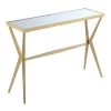 Saturn 42 in. Gold Standard Height Rectangular Glass Mirror Top Console Table by Convenience Concepts 1 Saturn 42 in. Gold Standard Height Rectangular Glass Mirror Top Console Table by Convenience Concepts -Cheap Convenience Concepts Store gold convenience concepts console tables u12 220 64 1000