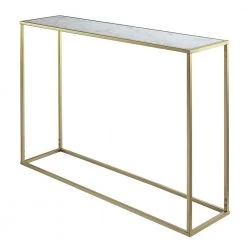 42 in. Gold Standard Rectangle Metal Console Table by Convenience Concepts