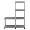 Designs2Go 41.75 in. Gray Particle Board 4 Shelf Etagere Bookcase with Metal Frame by Convenience Concepts 1 Designs2Go 41.75 in. Gray Particle Board 4 Shelf Etagere Bookcase with Metal Frame by Convenience Concepts -Cheap Convenience Concepts Store gray convenience concepts bookcases bookshelves r5 253 64 1000