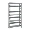 Oxford 60 in. Gray MDF 5-Shelf Standard Bookcase with Open Back by Convenience Concepts 2 Oxford 60 in. Gray MDF 5-Shelf Standard Bookcase with Open Back by Convenience Concepts -Cheap Convenience Concepts Store gray convenience concepts bookcases bookshelves s20 226 64 1000