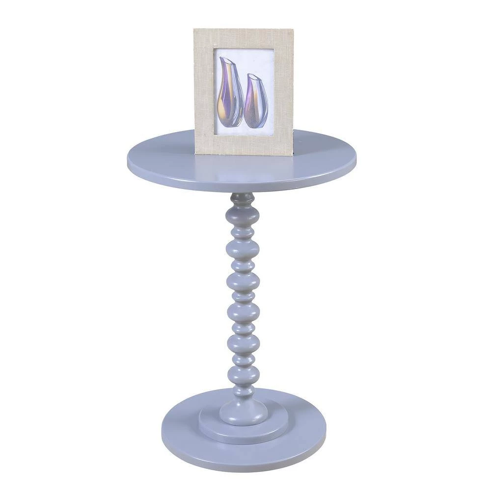 Palm Beach Gray Spindle End Table by Convenience Concepts 4 Palm Beach Gray Spindle End Table by Convenience Concepts - Image 2