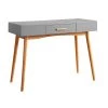 Oslo 39.50 in. Rectangle Gray Wood 1 Drawer Writing Desk by Convenience Concepts -Cheap Convenience Concepts Store gray convenience concepts writing desks s20 295 64 1000