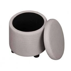 Designs4Comfort Light Tan Fabric Round Accent Storage Ottoman by Convenience Concepts 10 Designs4Comfort Light Tan Fabric Round Accent Storage Ottoman by Convenience Concepts -Cheap Convenience Concepts Store light tan fabric convenience concepts ottomans r9 183 77 1000