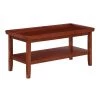 Ledgewood 42 in. Mahogany 20 in. H Rectangle Wood Coffee Table with Shelf by Convenience Concepts -Cheap Convenience Concepts Store mahogany convenience concepts coffee tables v2 227 64 1000