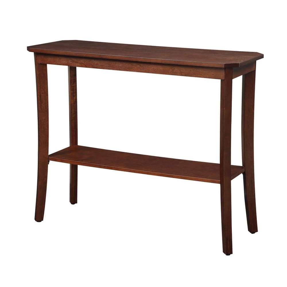 Designs2Go 38 in. Mahogany Standard Rectangle Console Table by Convenience Concepts 3 Designs2Go 38 in. Mahogany Standard Rectangle Console Table by Convenience Concepts