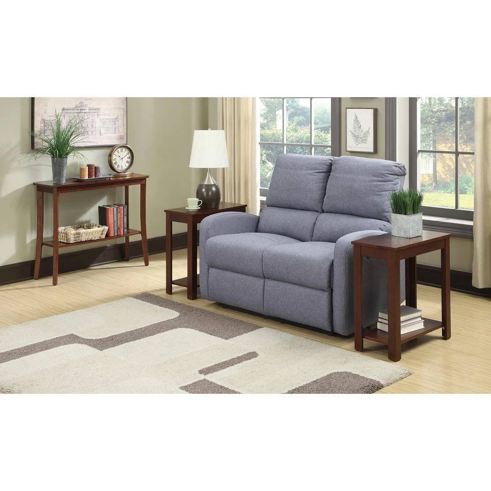 Designs2Go 38 in. Mahogany Standard Rectangle Console Table by Convenience Concepts 6 Designs2Go 38 in. Mahogany Standard Rectangle Console Table by Convenience Concepts - Image 4