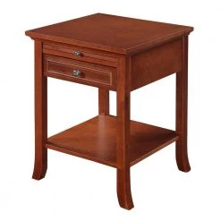 American Heritage Logan Mahogany End Table by Convenience Concepts
