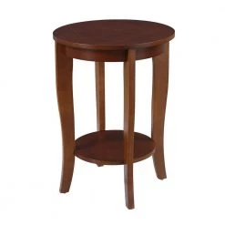 American Heritage Mahogany End Table by Convenience Concepts