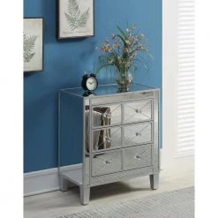 Gold Coast Betty B Mirrored End Table by Convenience Concepts 14 Gold Coast Betty B Mirrored End Table by Convenience Concepts -Cheap Convenience Concepts Store mirror silver convenience concepts end side tables u12 195 1d 1000