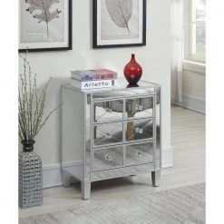 Gold Coast Betty B Mirrored End Table by Convenience Concepts 19 Gold Coast Betty B Mirrored End Table by Convenience Concepts -Cheap Convenience Concepts Store mirror silver convenience concepts end side tables u12 195 31 1000